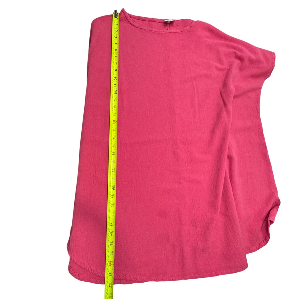 Oh My Gauze Dress Cover Up Womens 3 XXL Pink Cotton Relaxed Lagenlook Beachy - Picture 10 of 12